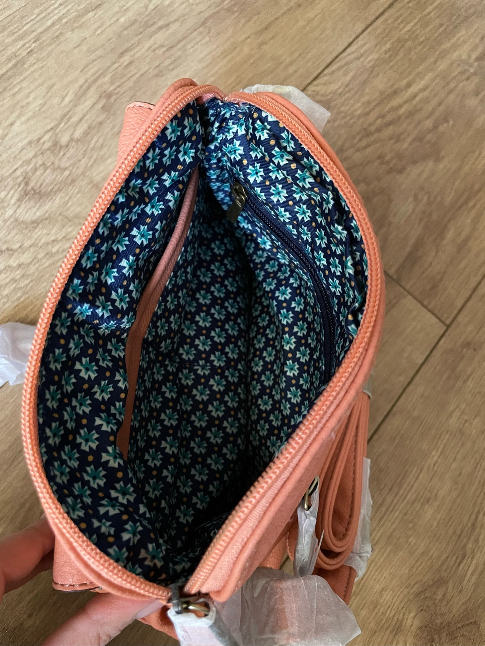 Bolsa de ombro salmão – photo 6